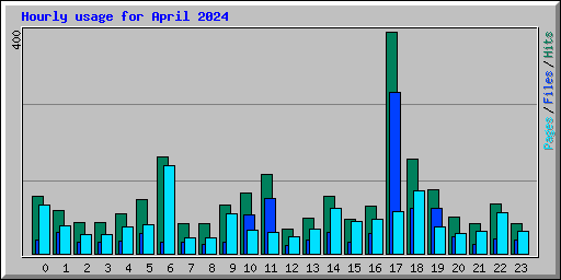 Hourly usage for April 2024