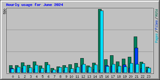 Hourly usage for June 2024